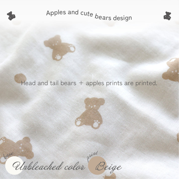 Washable Baby comforter cover Regular size (Double gauze) Made in Japan