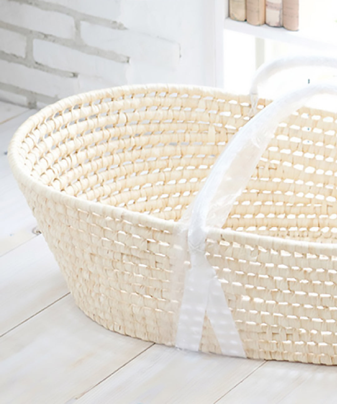 Moses basket + Baby Lounger Pillow (Ibul fabric with Moroccan design)