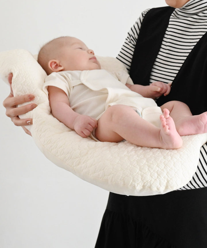 Moses basket + Baby lounger pillow (Ibul fabric with Moroccan design)