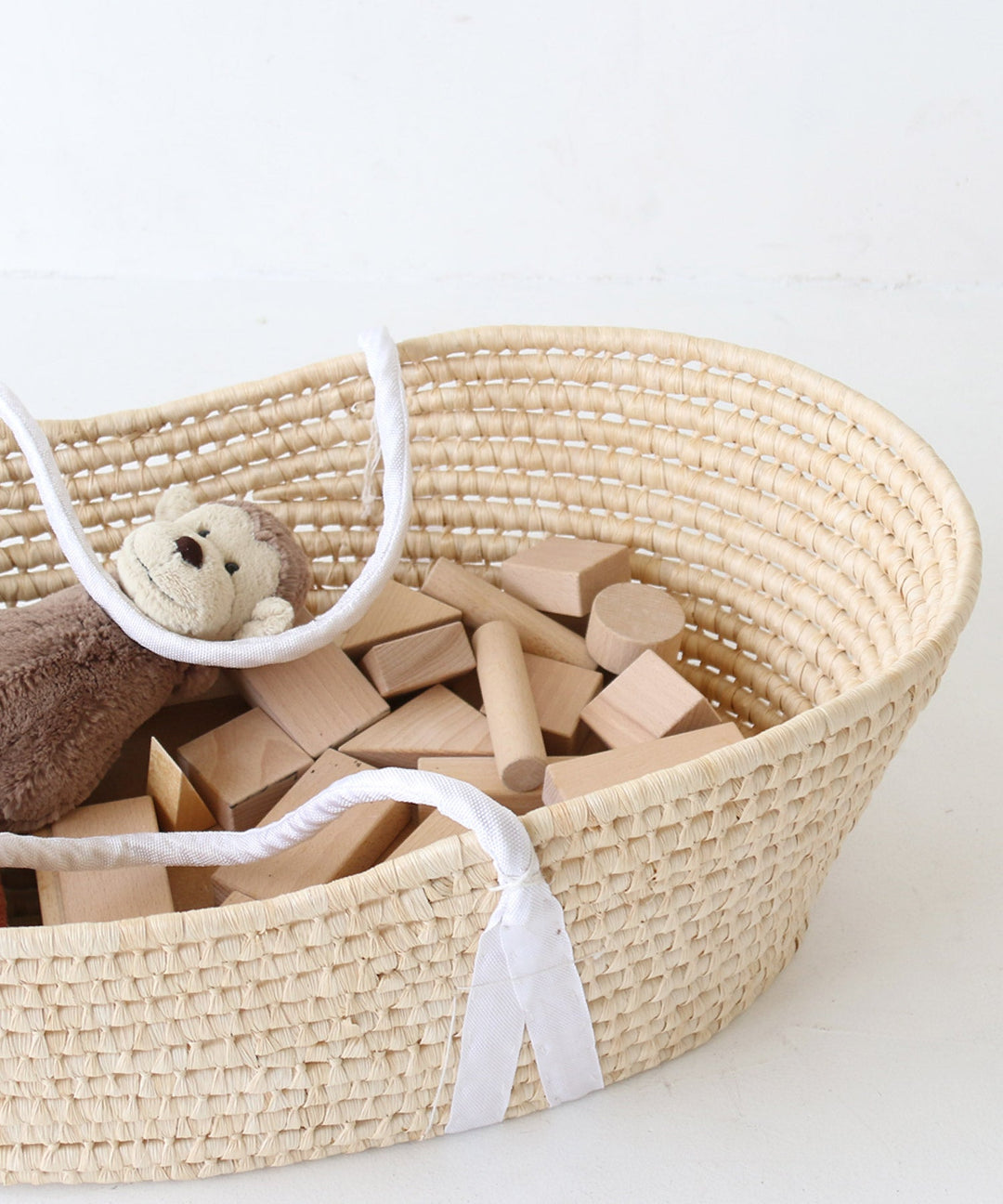 Moses Basket + Baby Lounger Pillow (ผ้า ibul พร้อมการออกแบบโมร็อกโก)