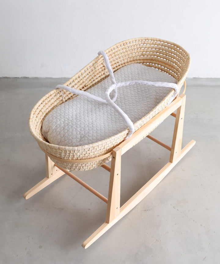 Moses Basket + Baby Lounger Pillow (ผ้า ibul พร้อมการออกแบบโมร็อกโก)