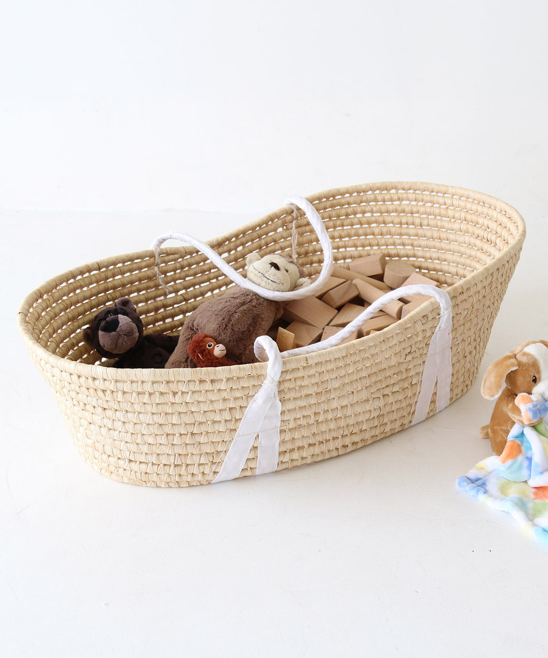 ตะกร้าโมเสส + หมอนรองนอนเด็กอ่อน