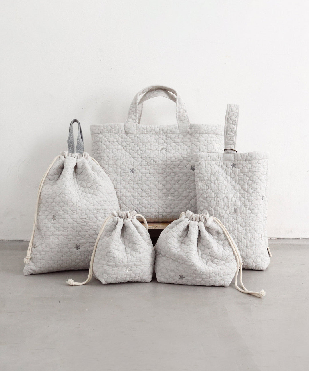 School Essentials Bag 5-Piece Set (Ibul fabric with Moroccan design)