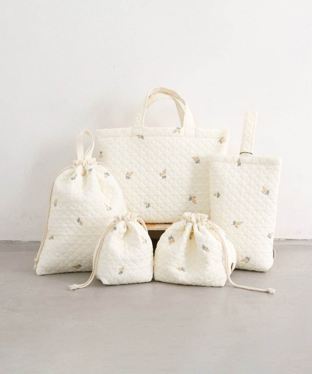 School Essentials Bag 5-Piece Set (Ibul fabric with Moroccan design)