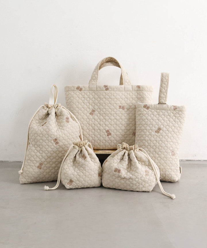 School Essentials Bag 5-Piece Set (Ibul fabric with Moroccan design)