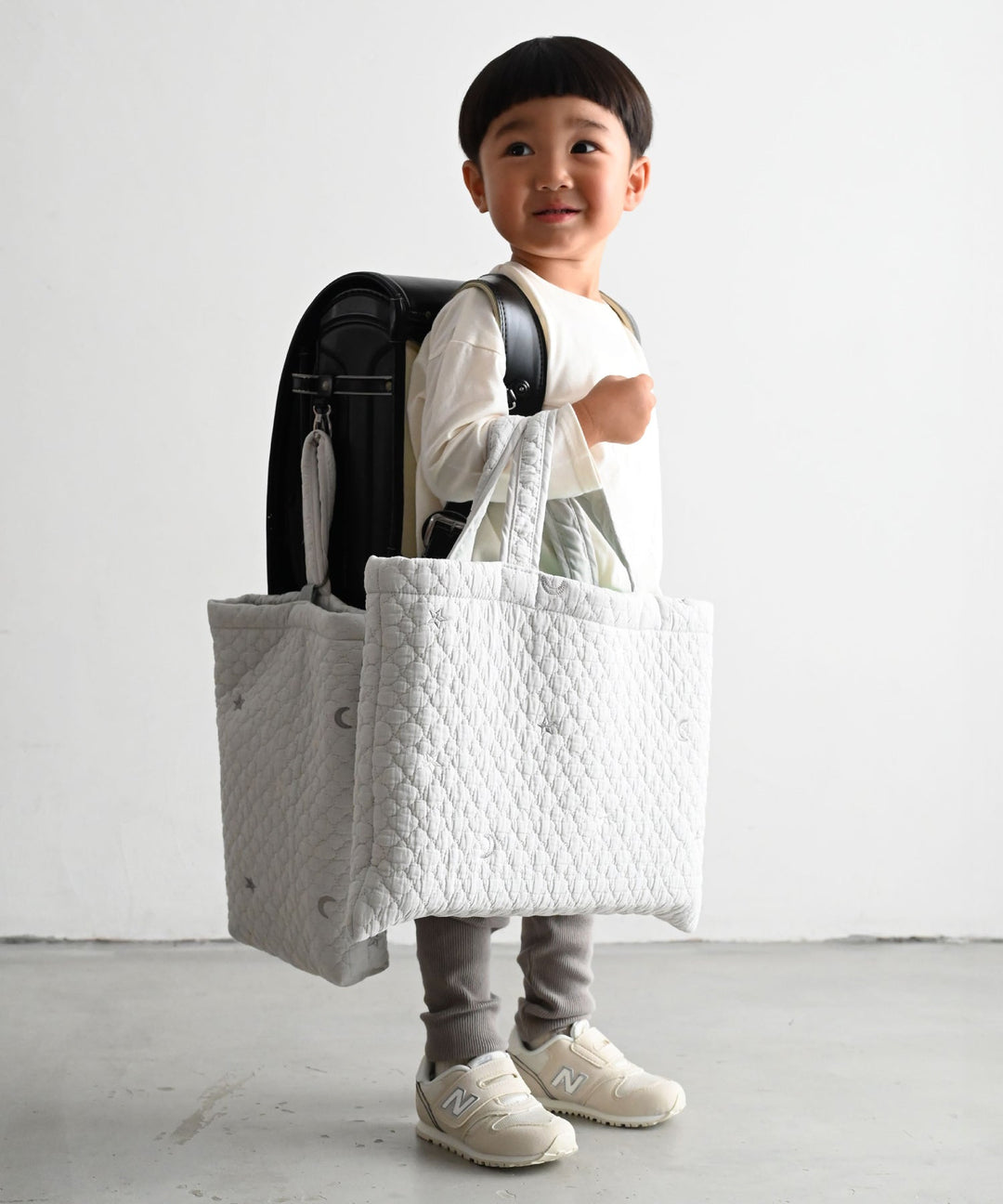 School Essentials Bag 5-Piece Set (Ibul fabric with Moroccan design)