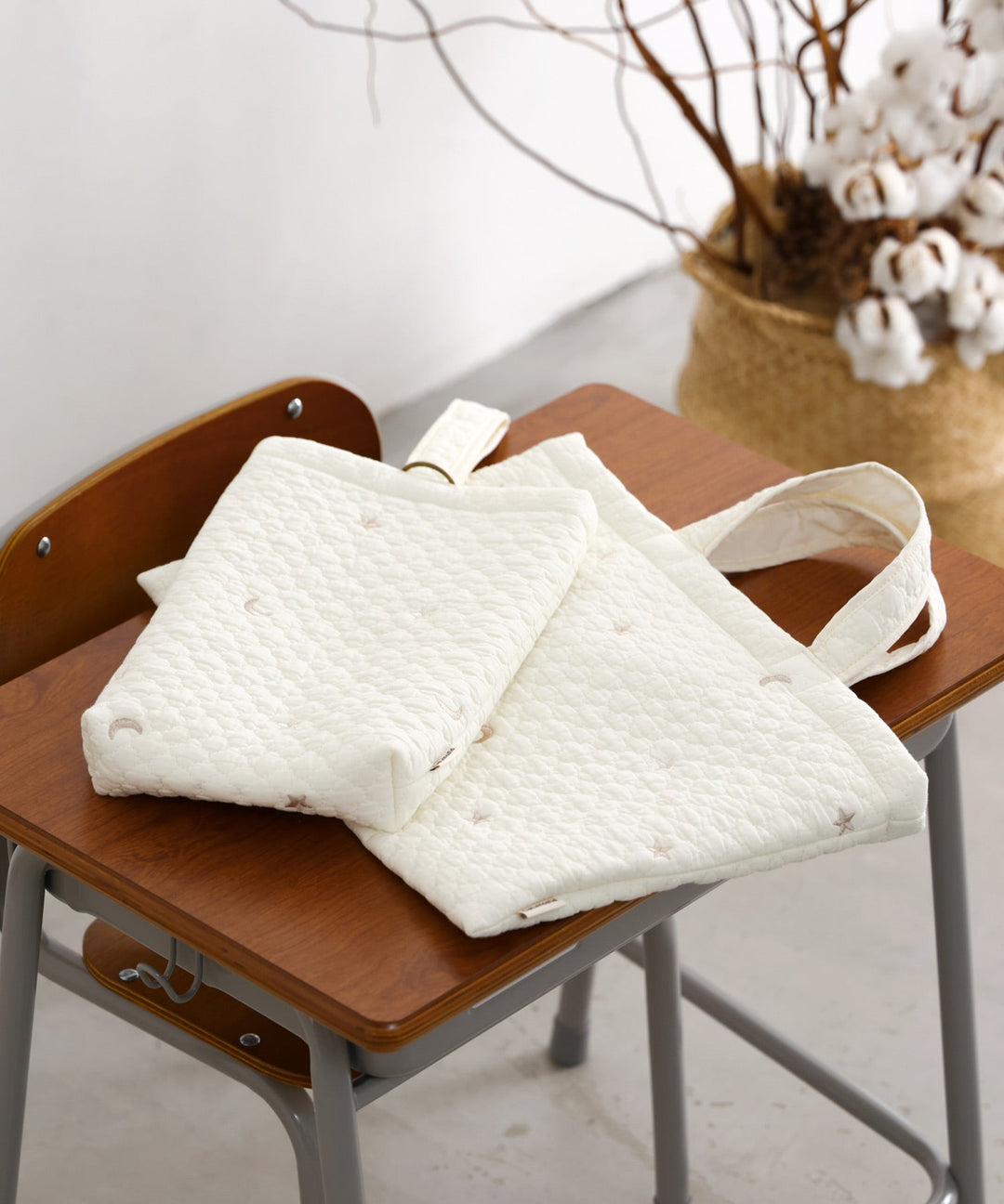 School Essentials Bag 5-Piece Set (Ibul fabric with Moroccan design)