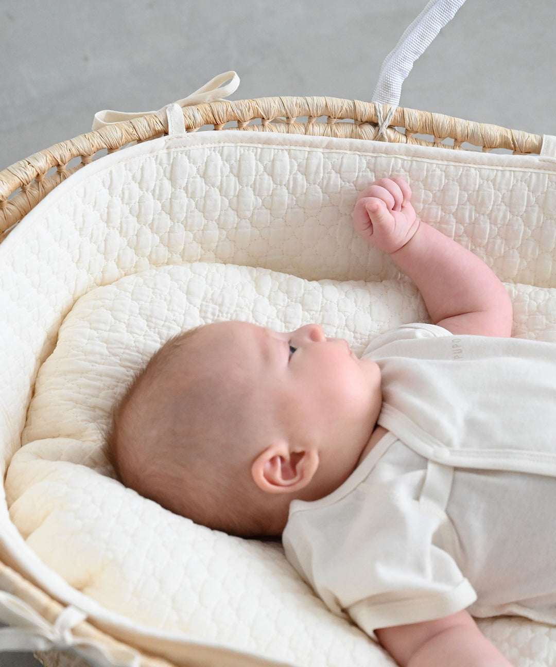 Moses basket bumper (Ibul fabric with Moroccan design)