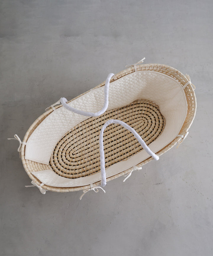 Moses basket bumper (Ibul fabric with Moroccan design)