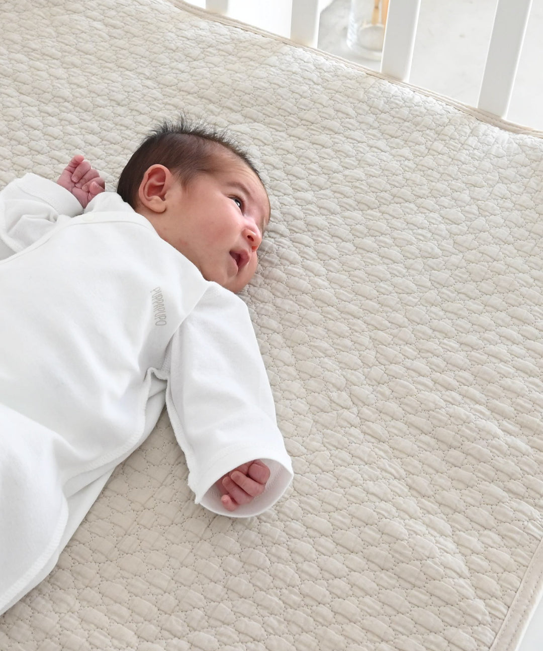 [Waterproof] Sweat-absorbing baby mattress pad [2-in-1] (Ibul fabric with Moroccan design)