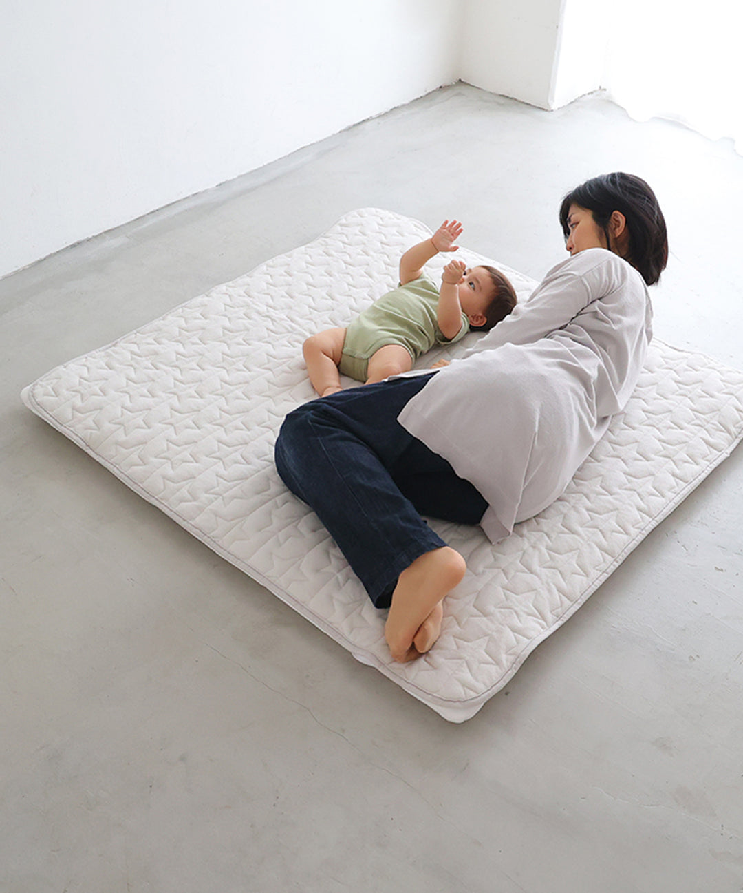 【防水】睡眠玩耍墊專用墊套 120×120cm 毛圈布