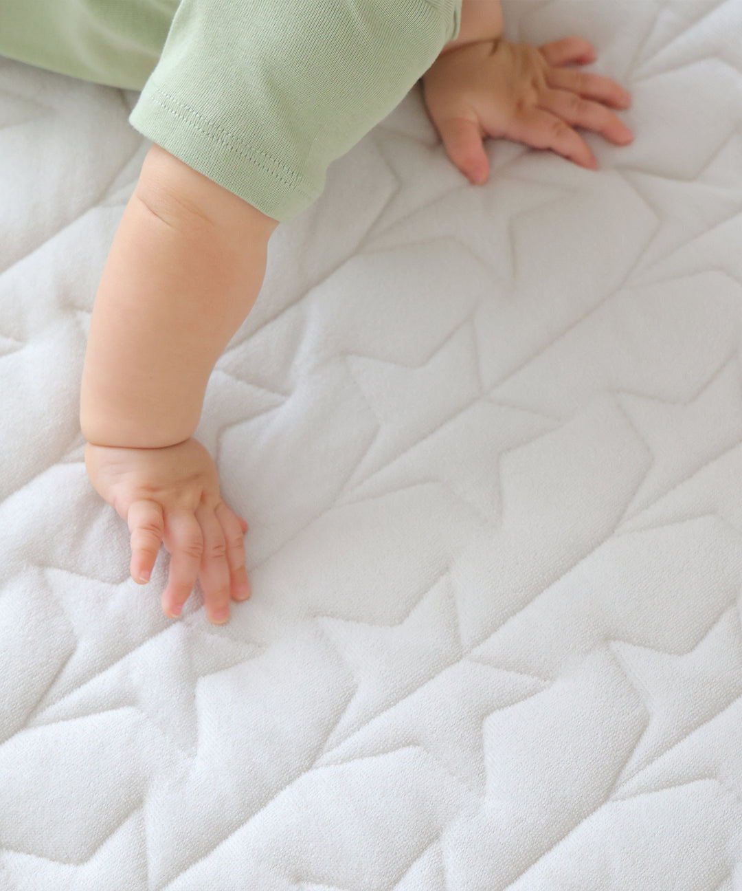 寶寶安睡墊+[防水]輕薄墊120x120cm”（毛圈布）