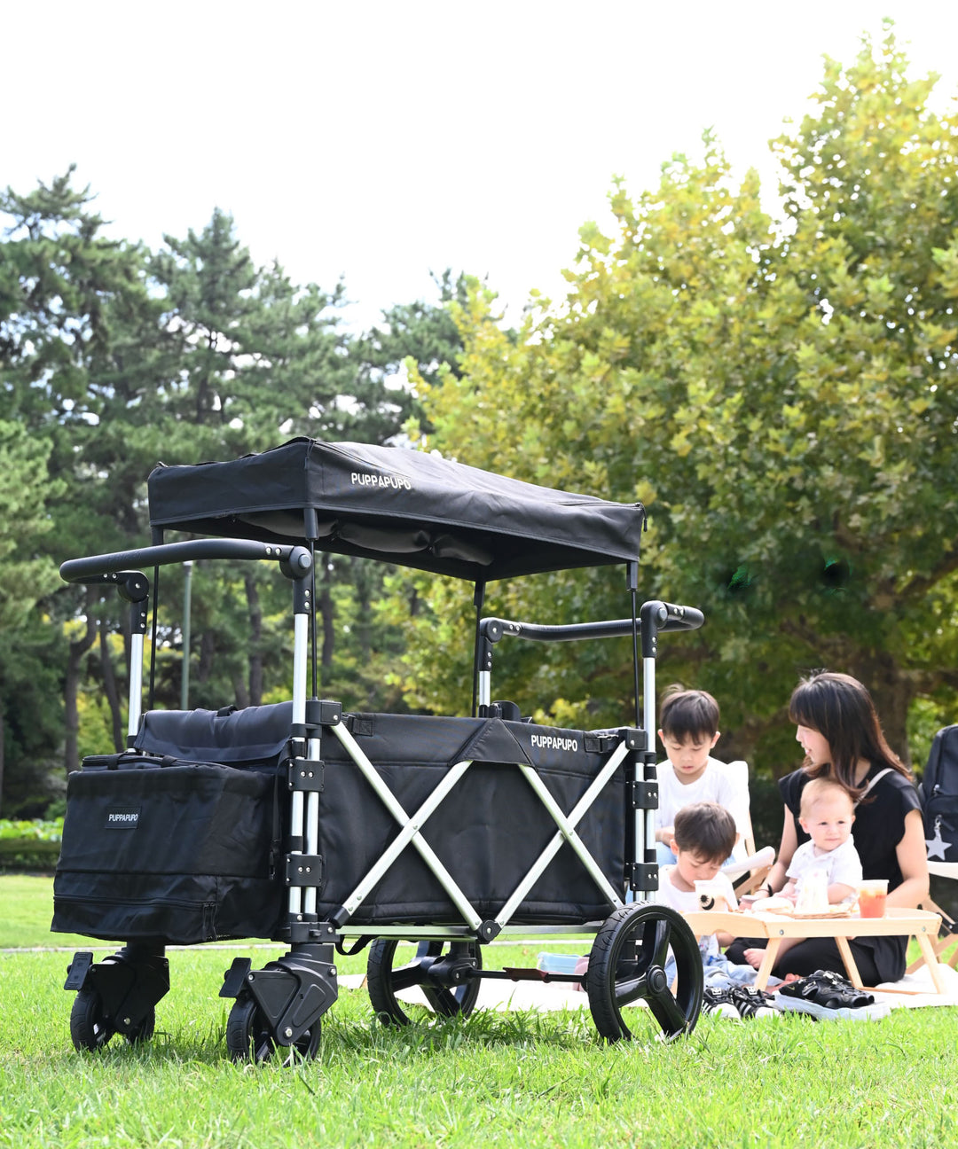 stroller wagon with canopy PUPPAPUPO Stroller Wagon – PUPPAPUPO OFFICIAL STORE