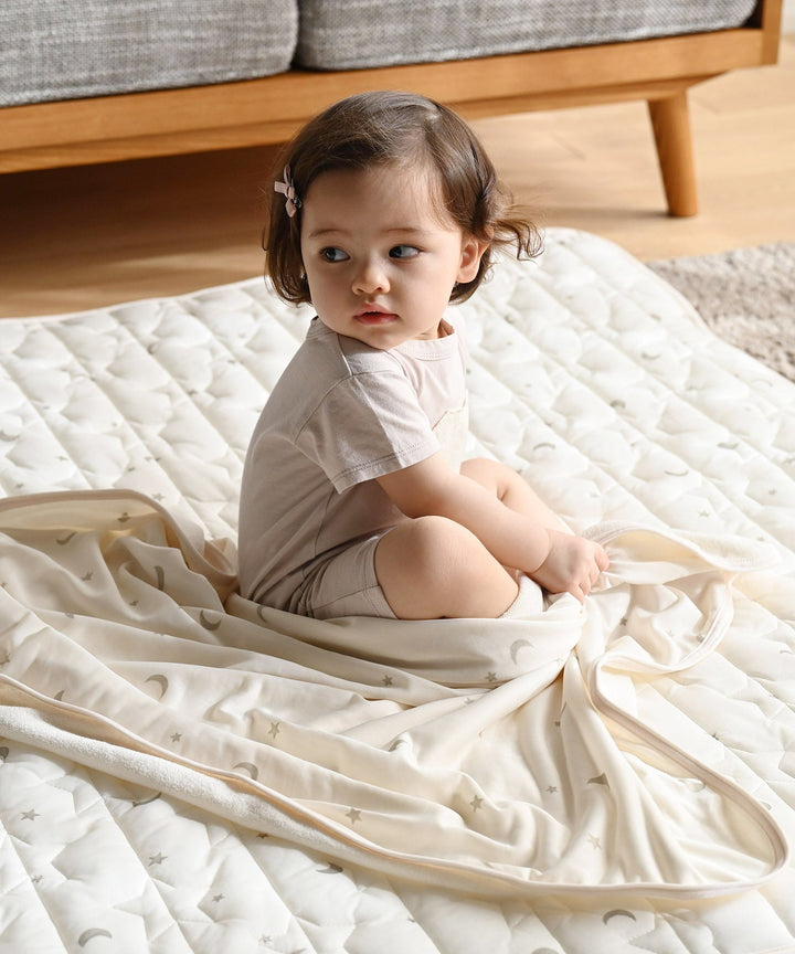 【冷感×毛圈布】嬰幼兒薄毯 雙面樣式