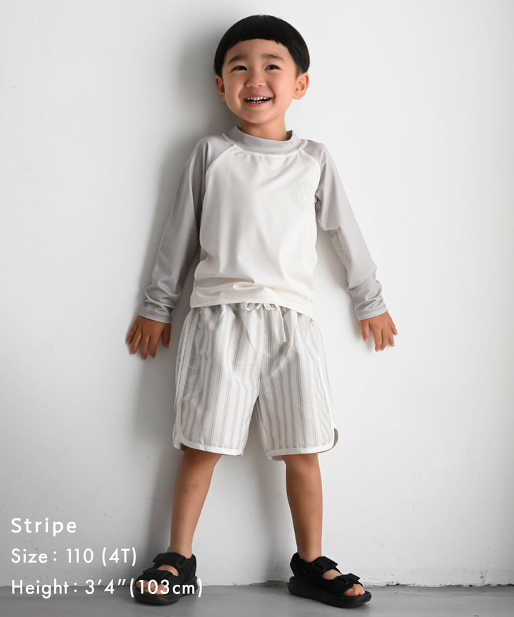 Rash Guard and Surf Shorts Swimsuit Set