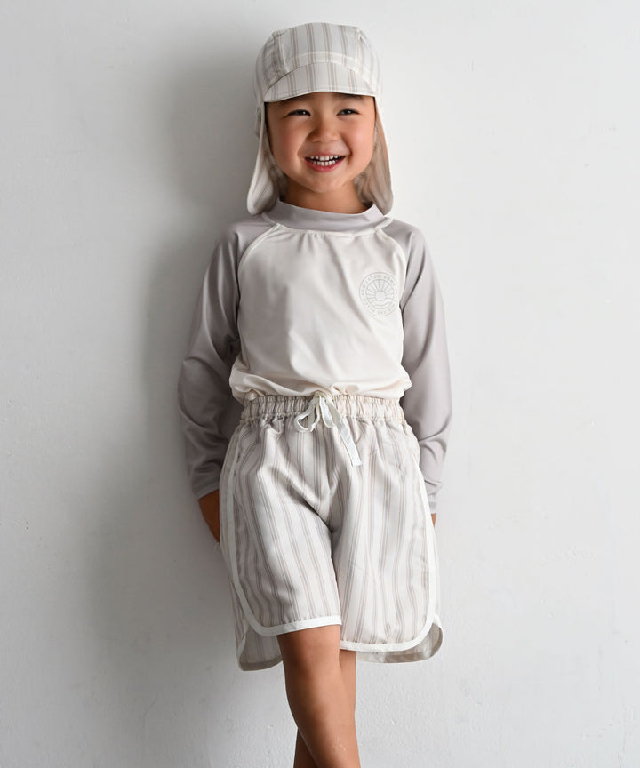 Rash Guard and Surf Shorts Swimsuit Set