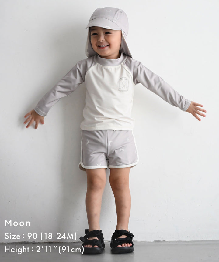 Rash Guard and Surf Shorts Swimsuit Set