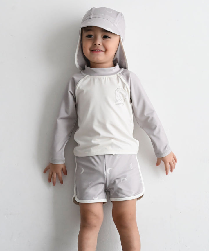 Rash Guard and Surf Shorts Swimsuit Set