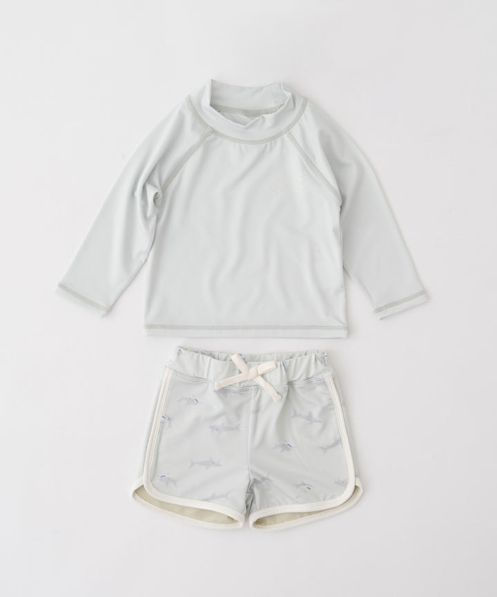 Rash Guard and Surf Shorts Swimsuit Set