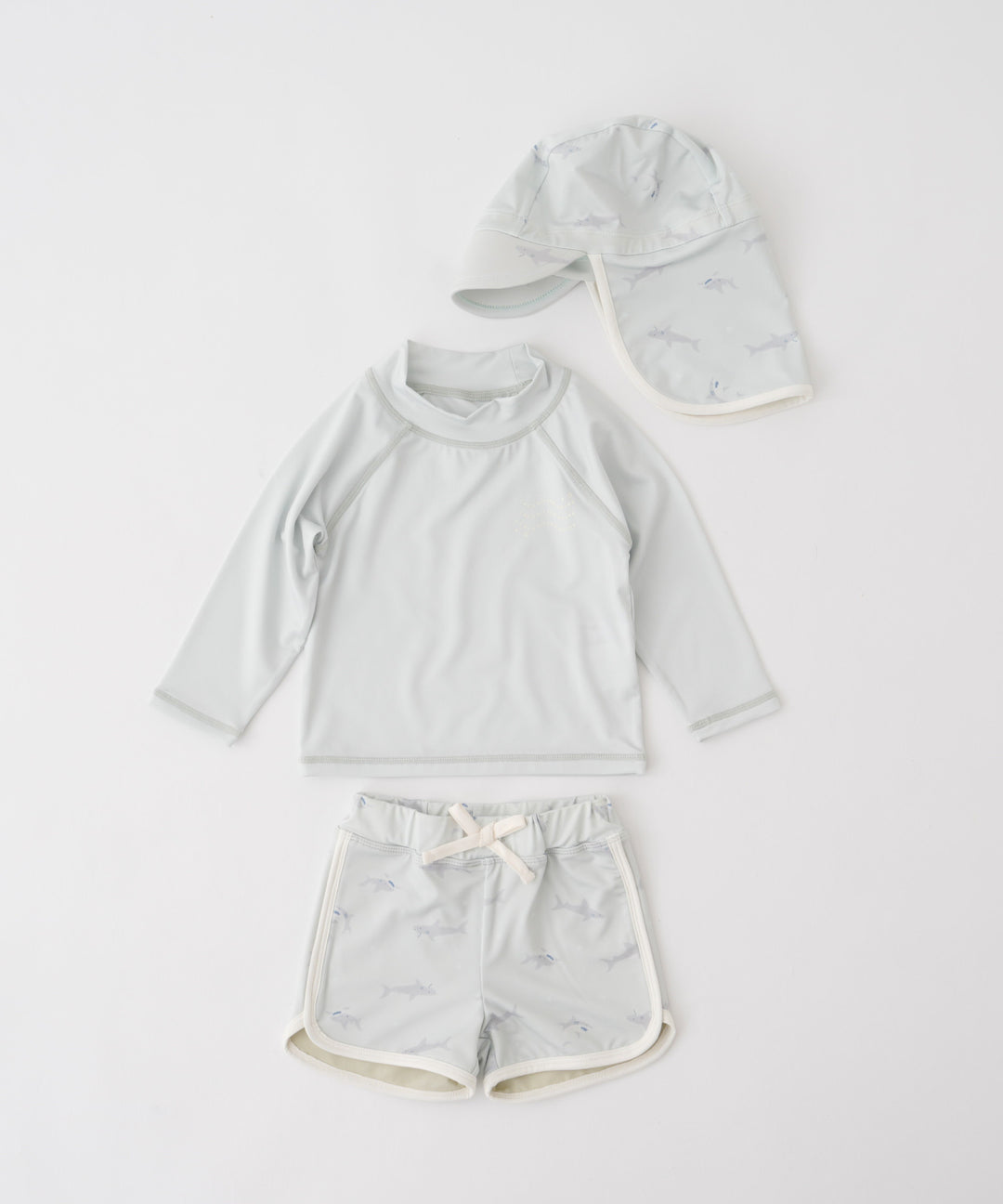 Rash Guard and Surf Shorts Swimsuit Set