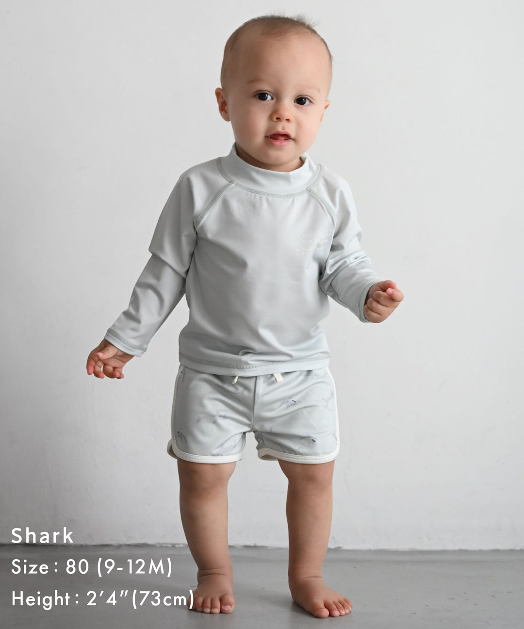 Rash Guard and Surf Shorts Swimsuit Set