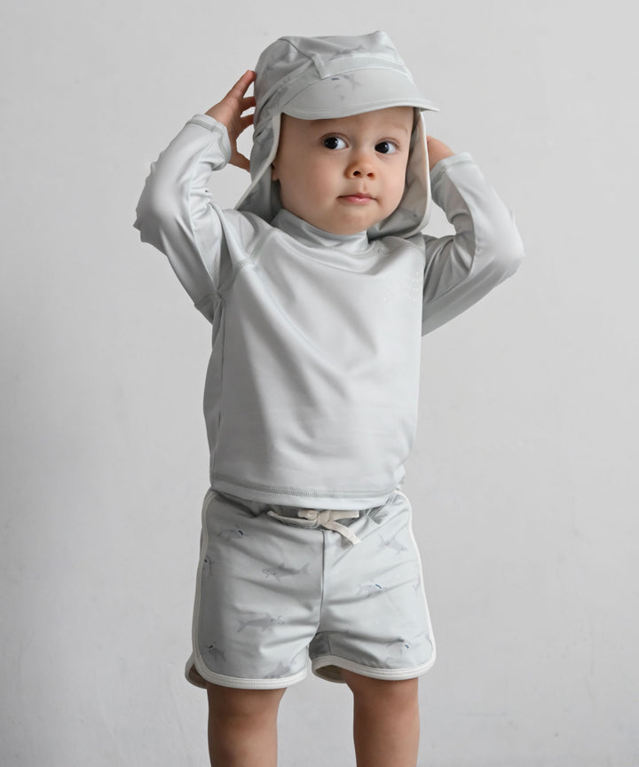 Rash Guard and Surf Shorts Swimsuit Set