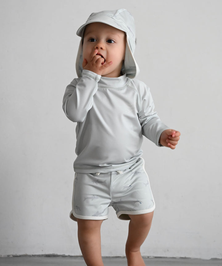 Rash Guard and Surf Shorts Swimsuit Set