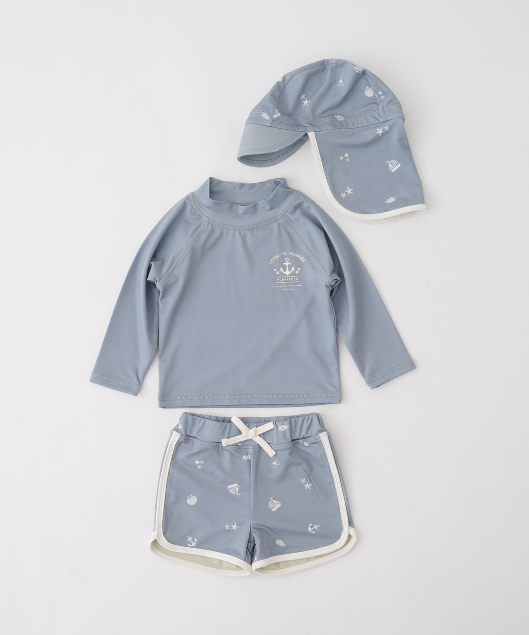 Rash Guard and Surf Shorts Swimsuit Set