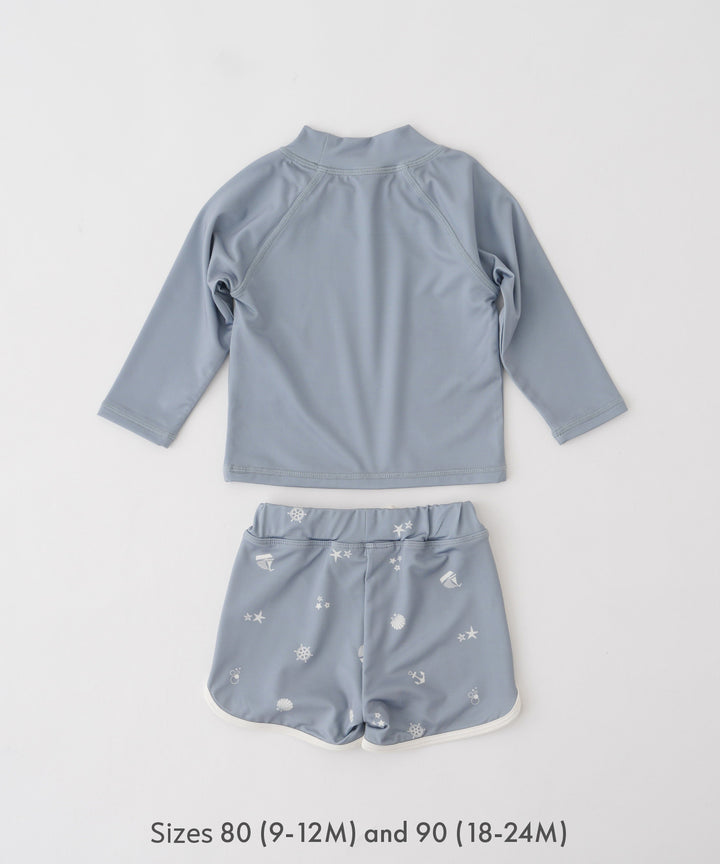 Rash Guard and Surf Shorts Swimsuit Set