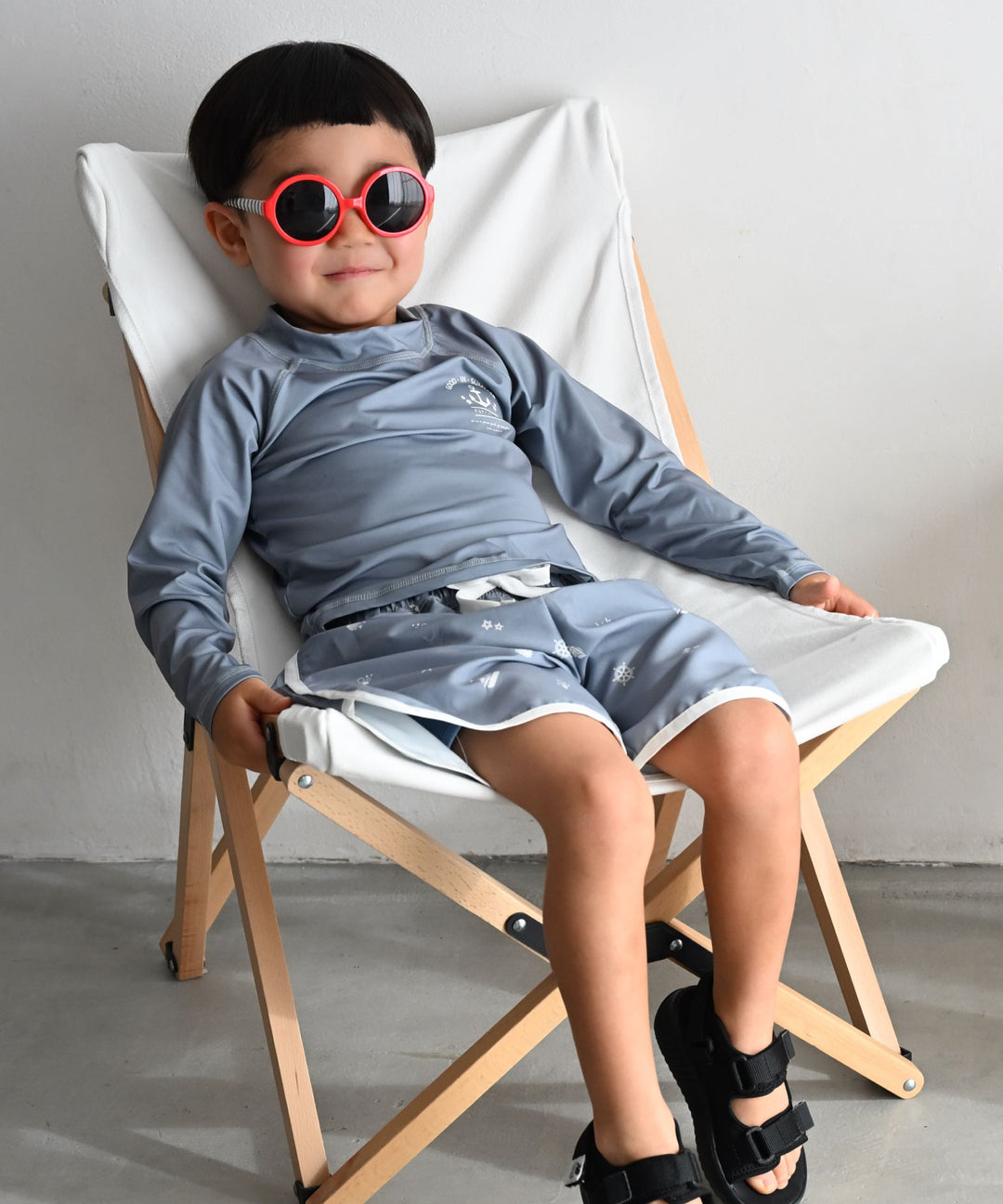 Rash Guard and Surf Shorts Swimsuit Set