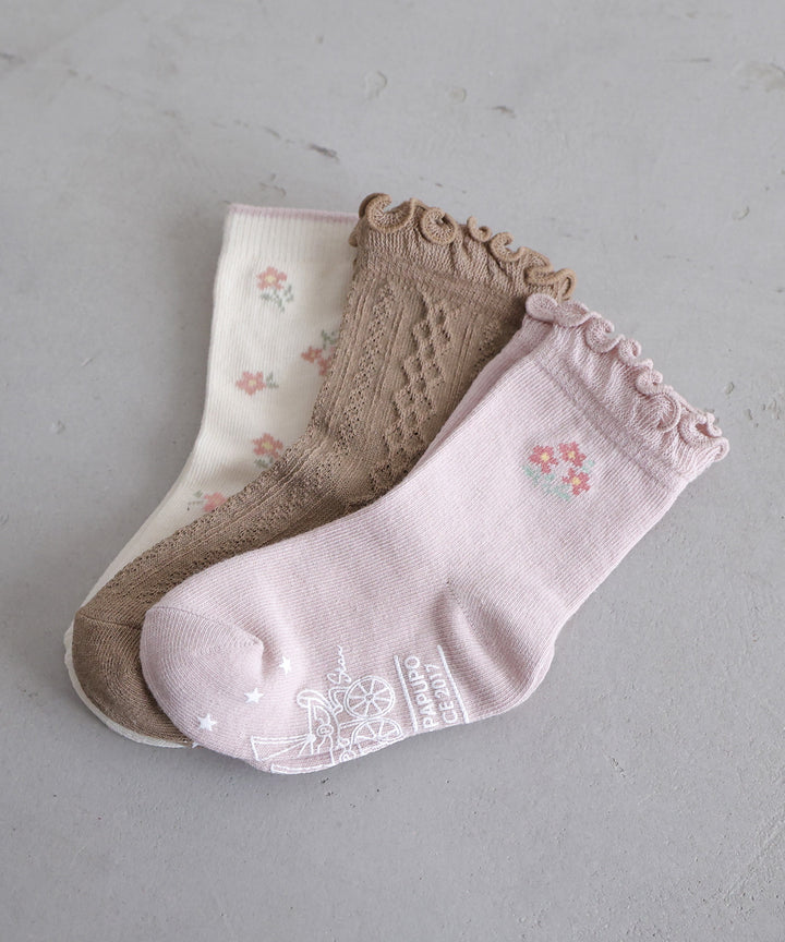 嬰兒和兒童船員襪（一組3雙）