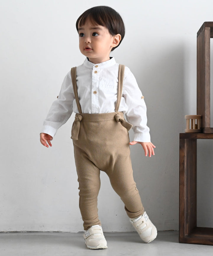 Ribbed Overall Pants