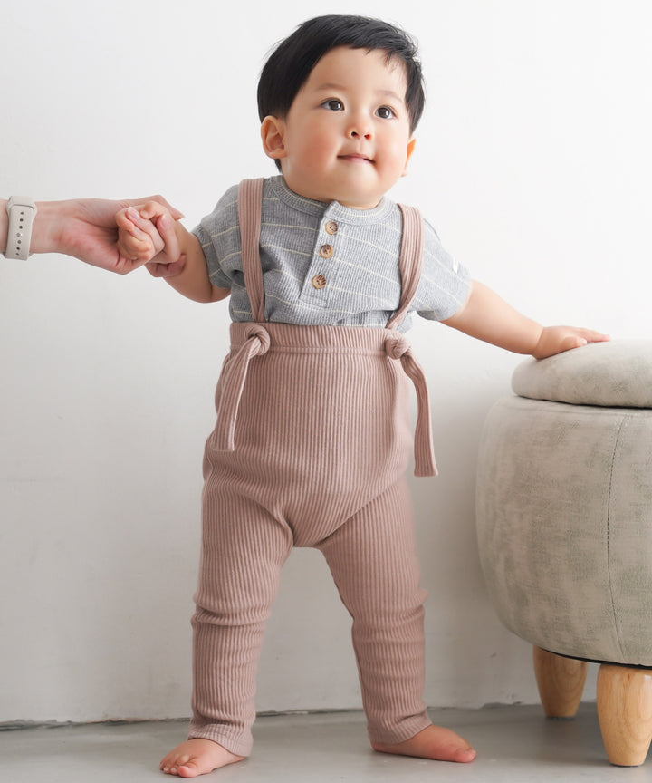 Ribbed Overall Pants