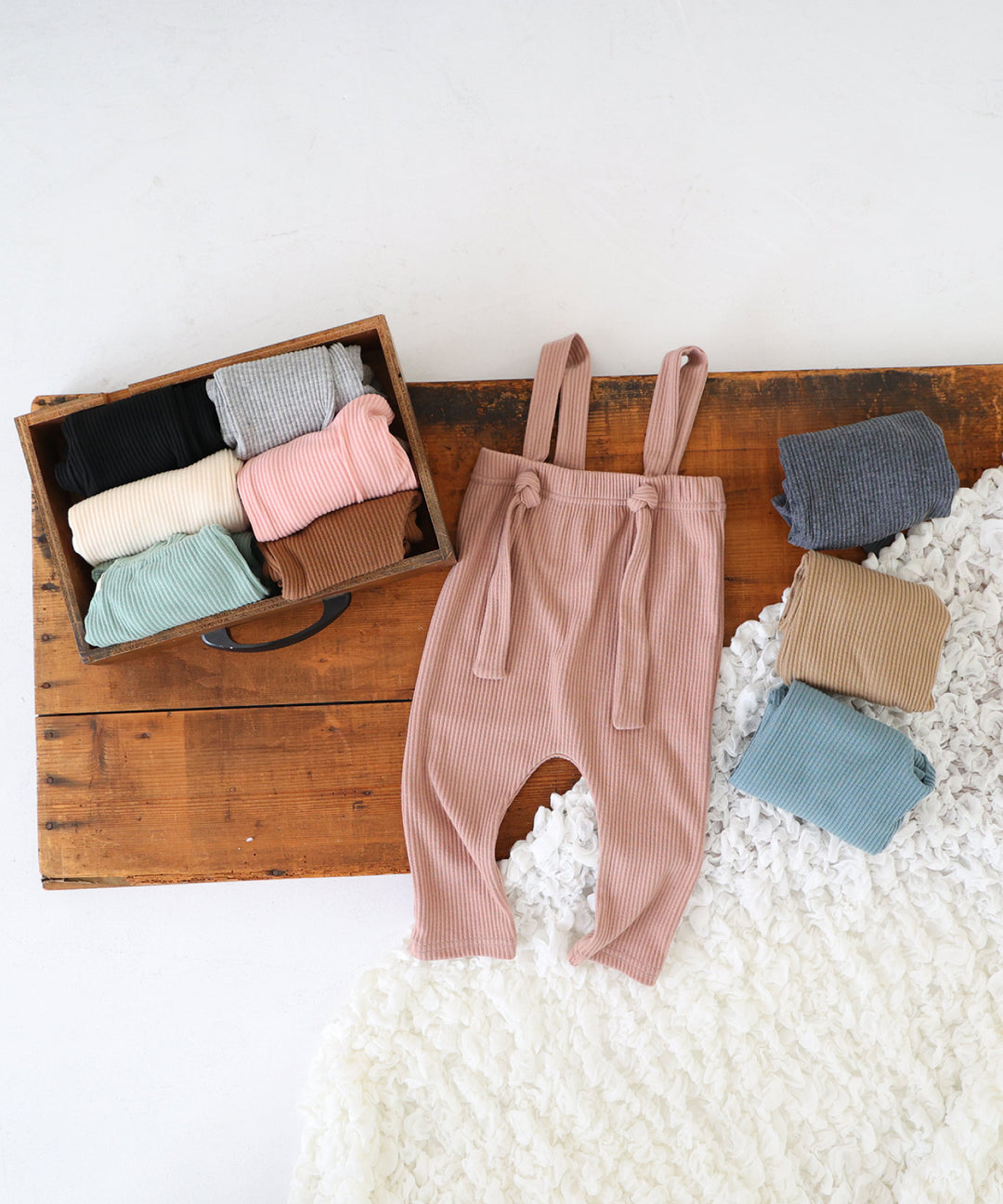 Ribbed Overall Pants