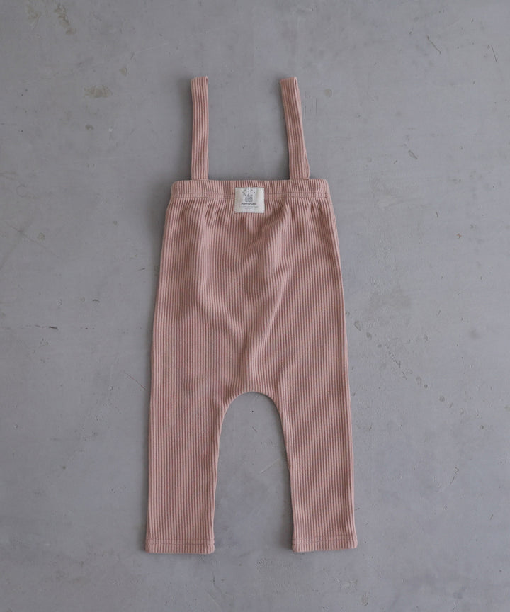 Ribbed Overalls Pants