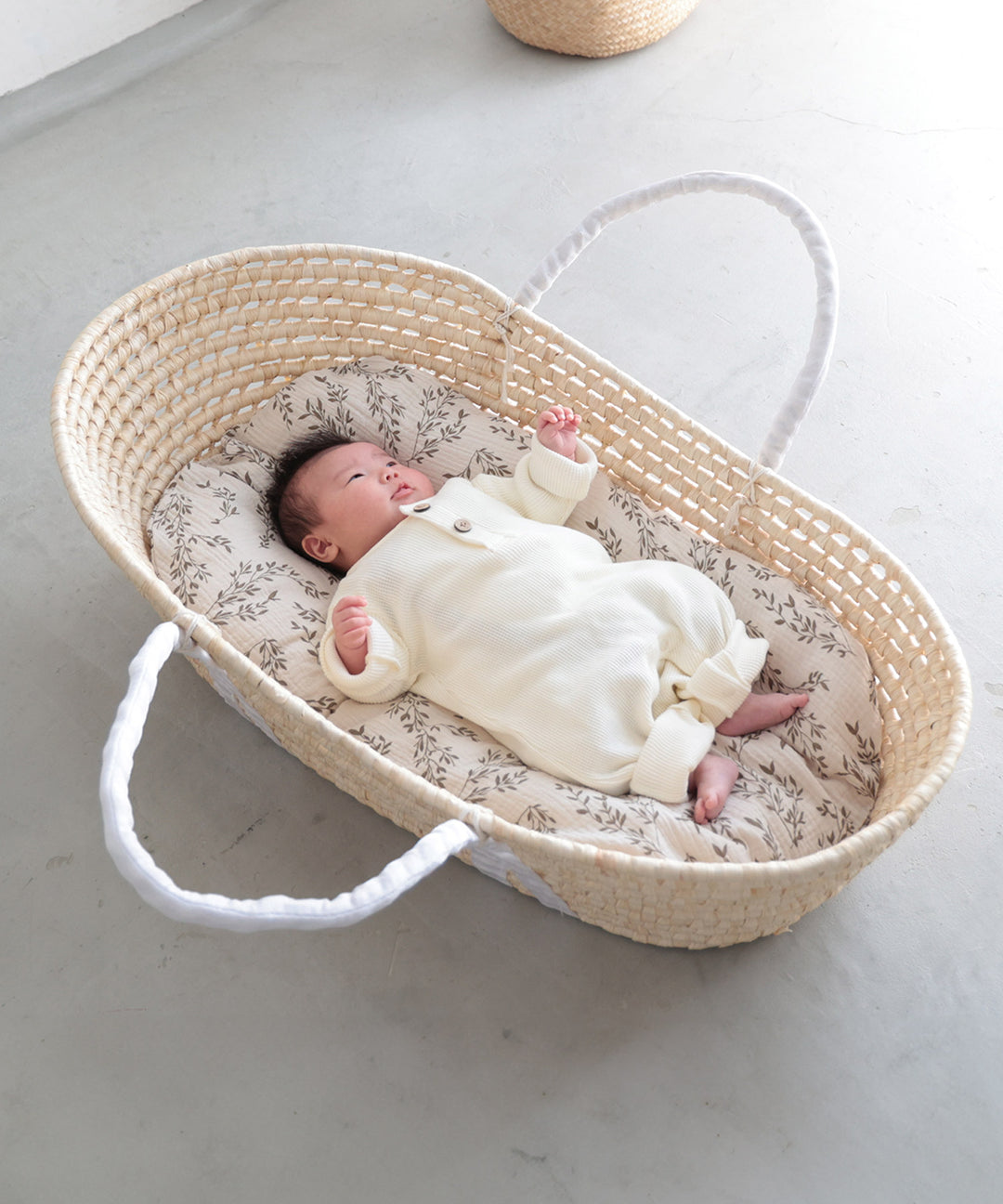 Moses basket + Baby Lounger Pillow (Double gauze)