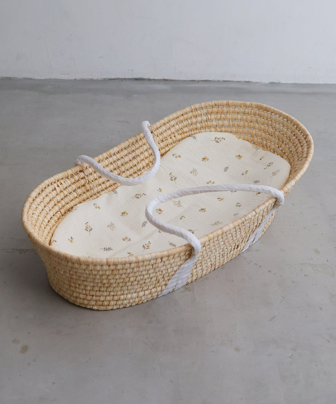 Moses Basket + Baby Lounger Pillow (Double Gauze)