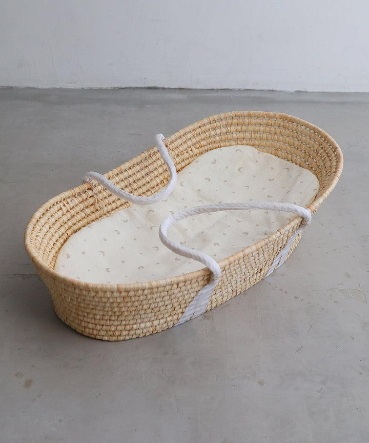 Moses Basket + Baby Lounger Pillow (Double Gauze)