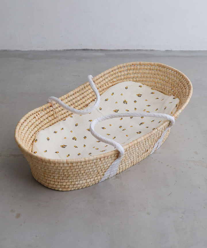 Moses Basket + Baby Lounger Pillow (Double Gauze)