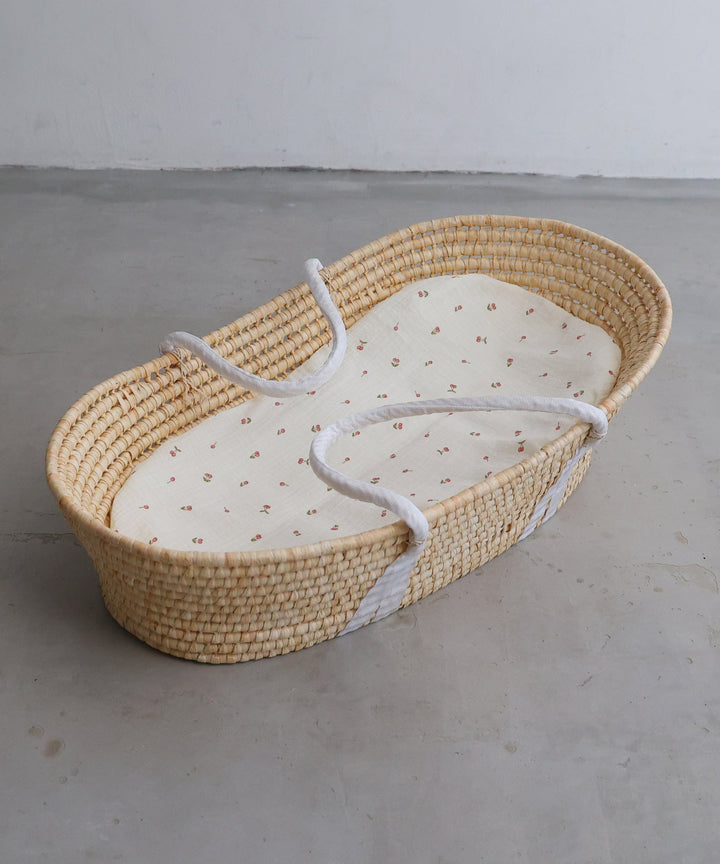 Moses Basket + Baby Lounger Pillow (Double Gauze)