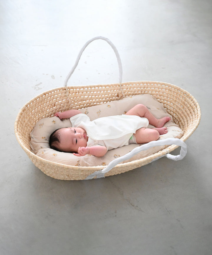 Moses basket + Baby lounger pillow (Double gauze)