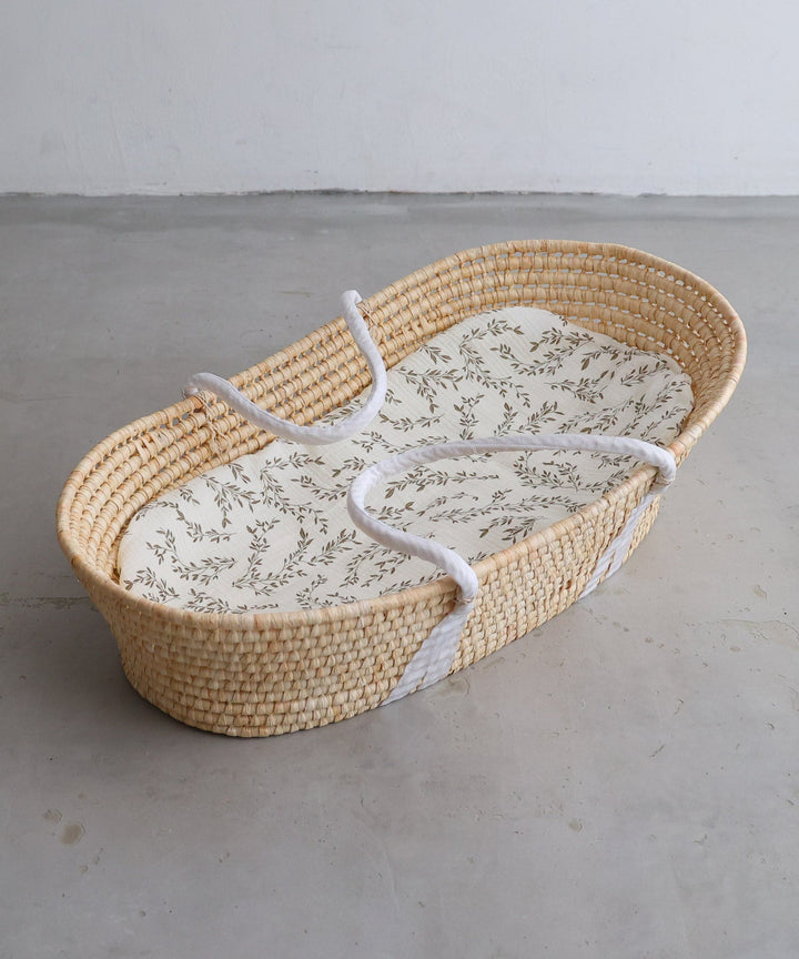 Moses Basket + Baby Lounger Pillow (Double Gauze)