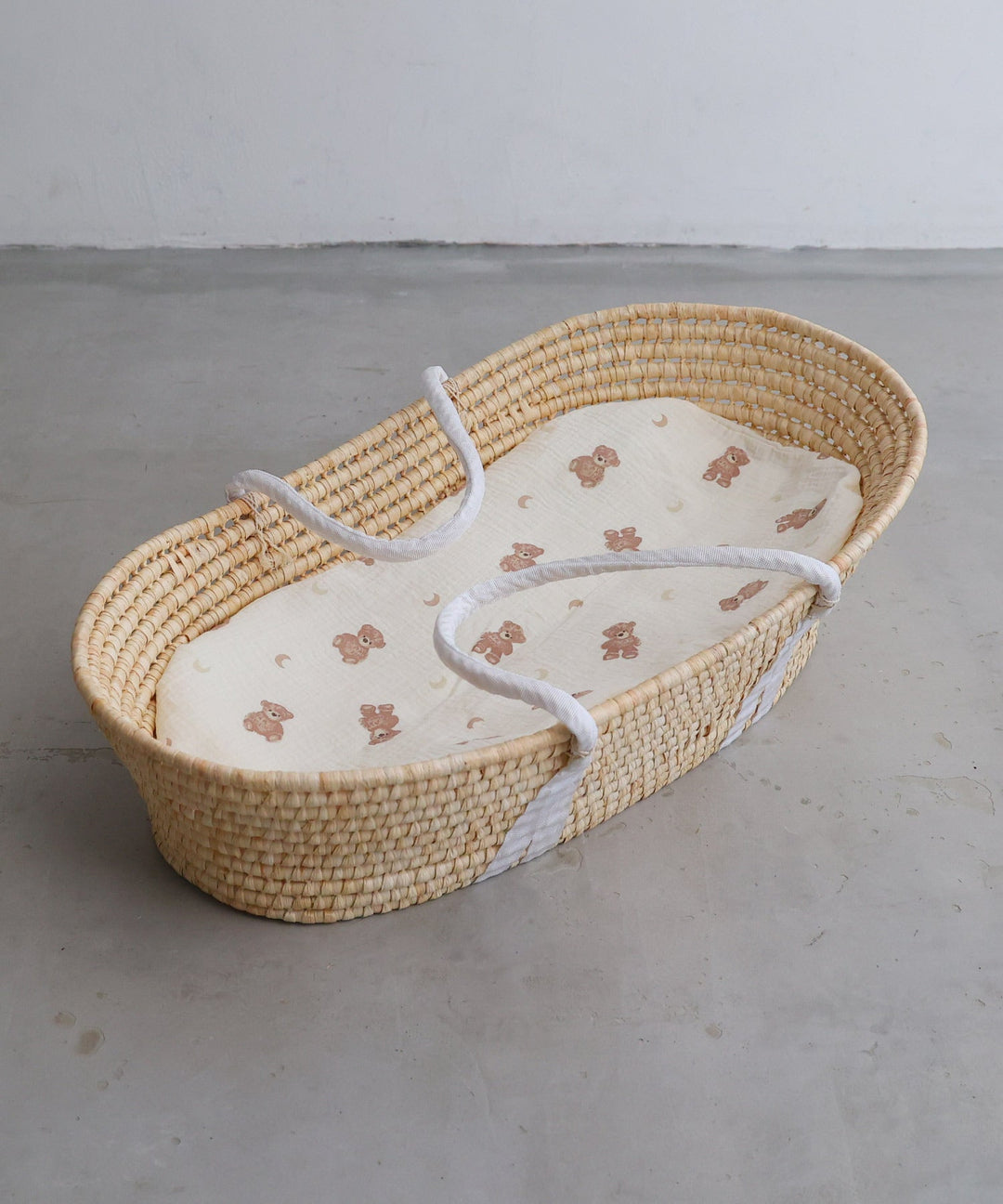 Moses Basket + Baby Lounger Pillow (Double Gauze)