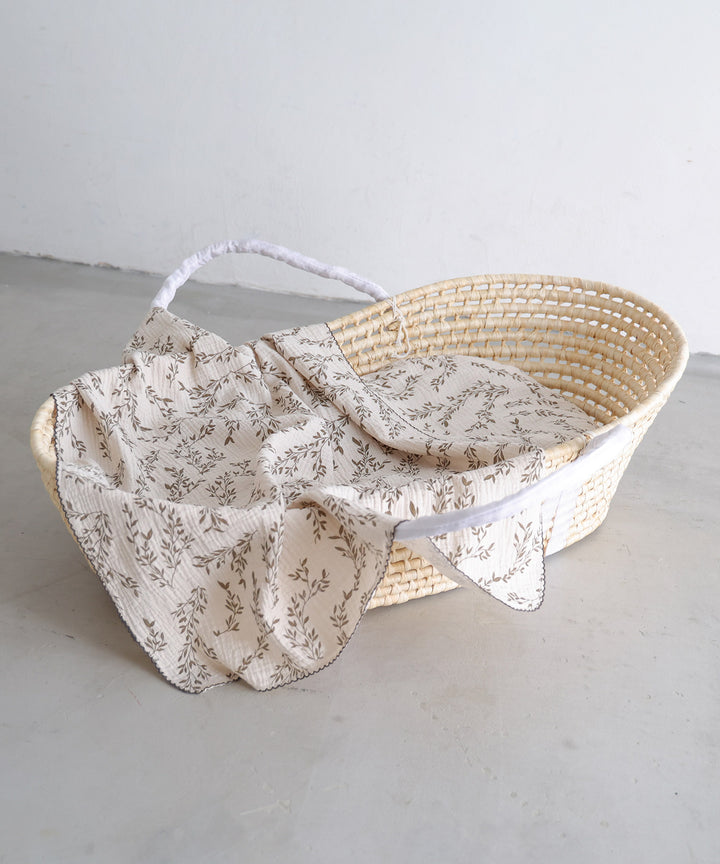 Moses basket + Baby Lounger Pillow (Double gauze)