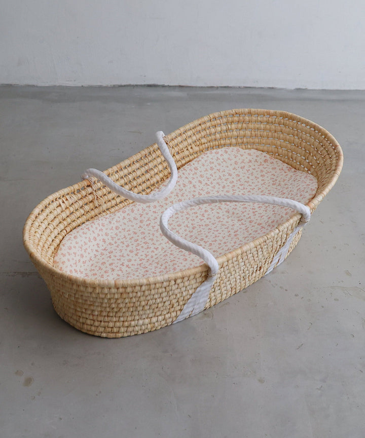 Moses Basket + Baby Lounger Pillow (Double Gauze)