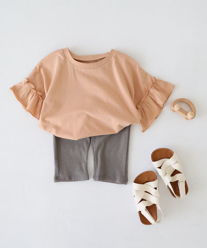 Ruffle Short Sleeve T-shirt