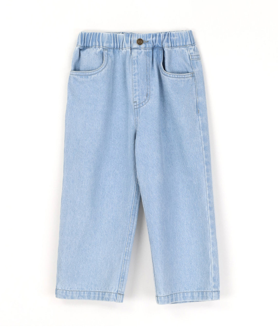 Wide-Leg Denim Pants