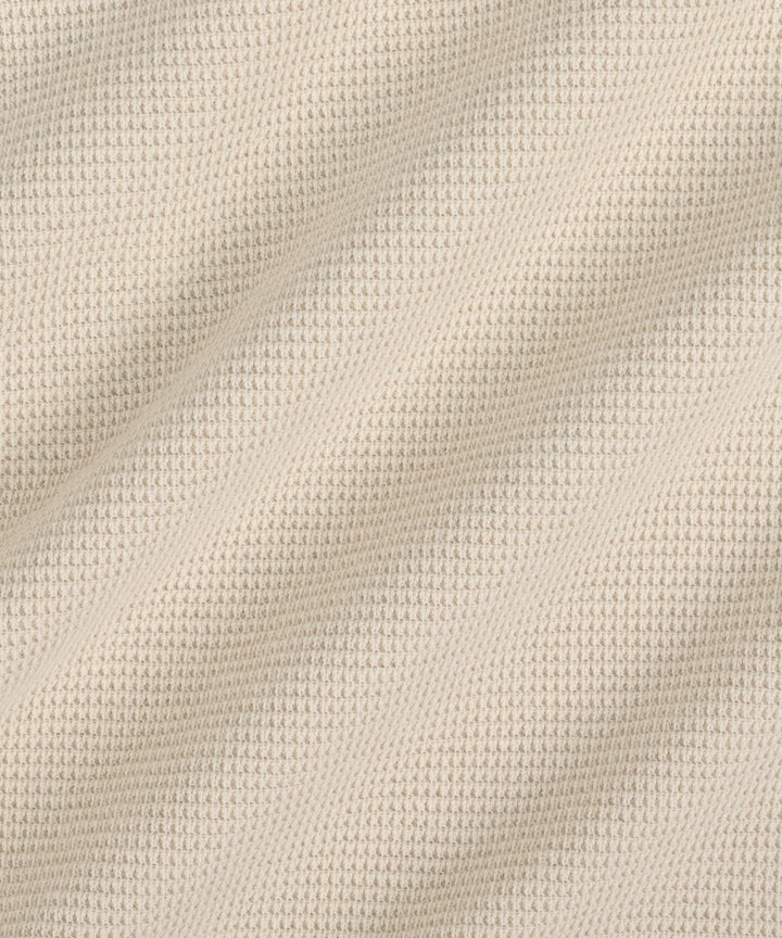 Long-Sleeve Romper with Bonnet (Waffle Knit)