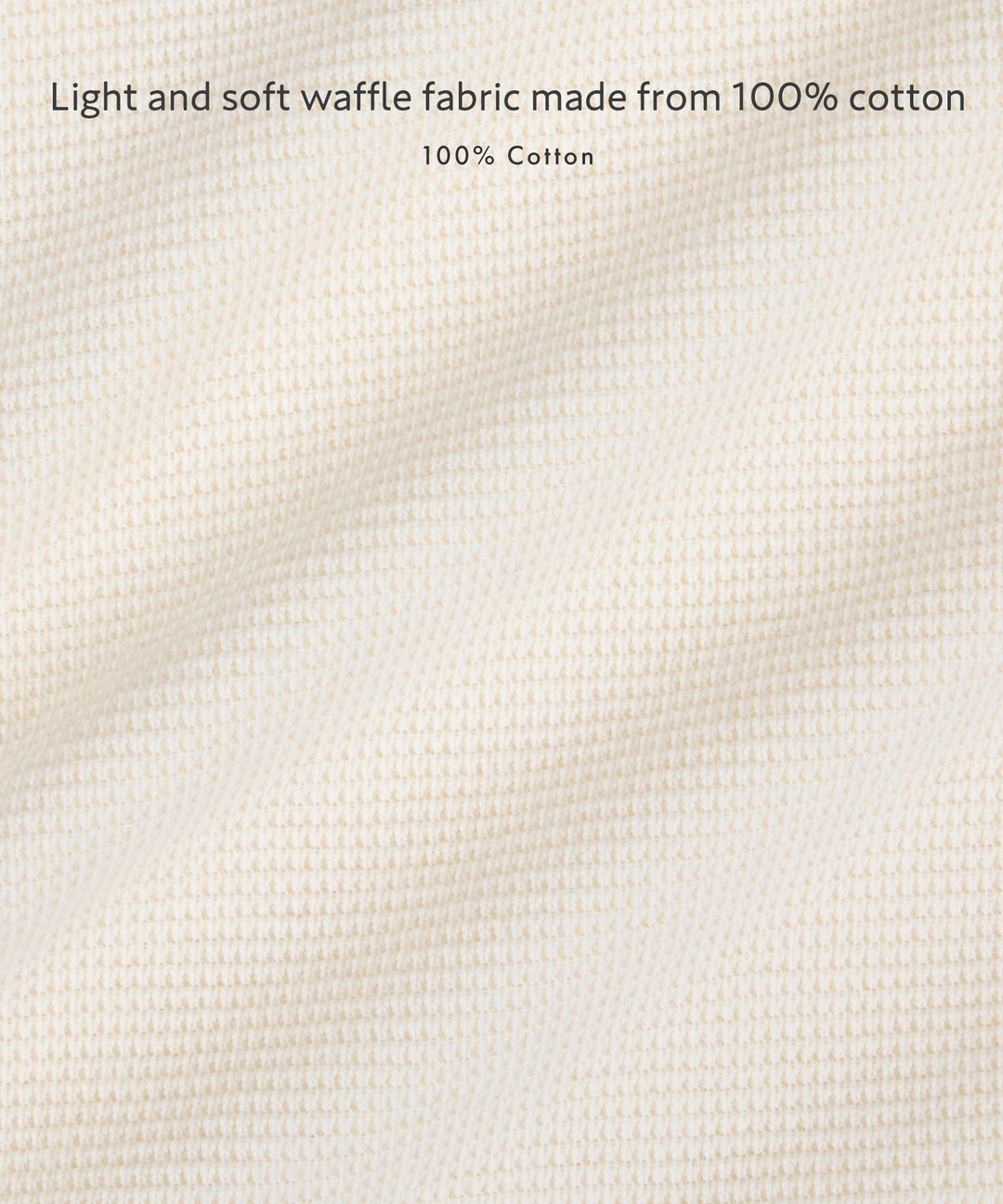 Long-Sleeve Romper with Bonnet (Waffle Knit)