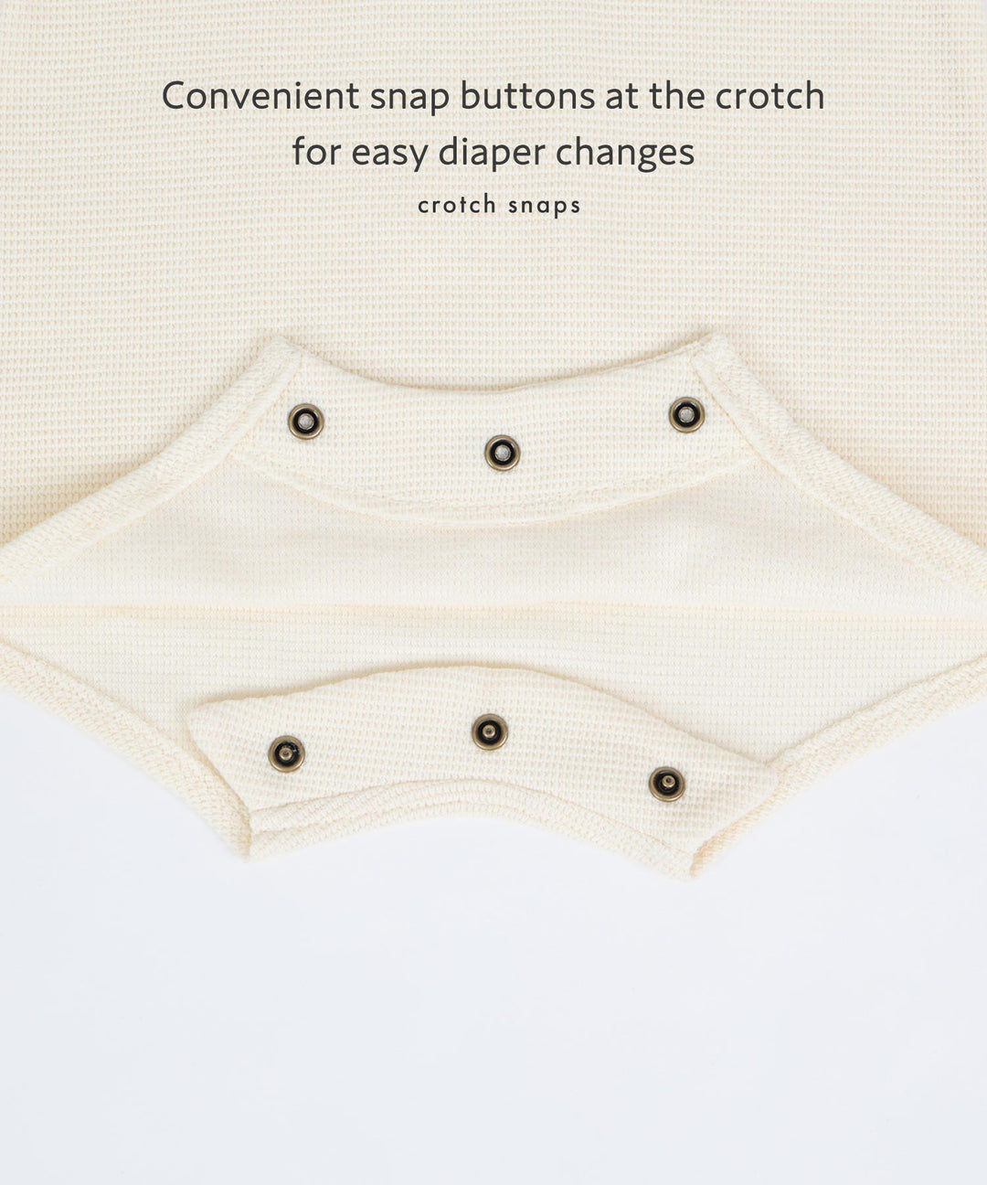 Long-Sleeve Romper with Bonnet (Waffle Knit)